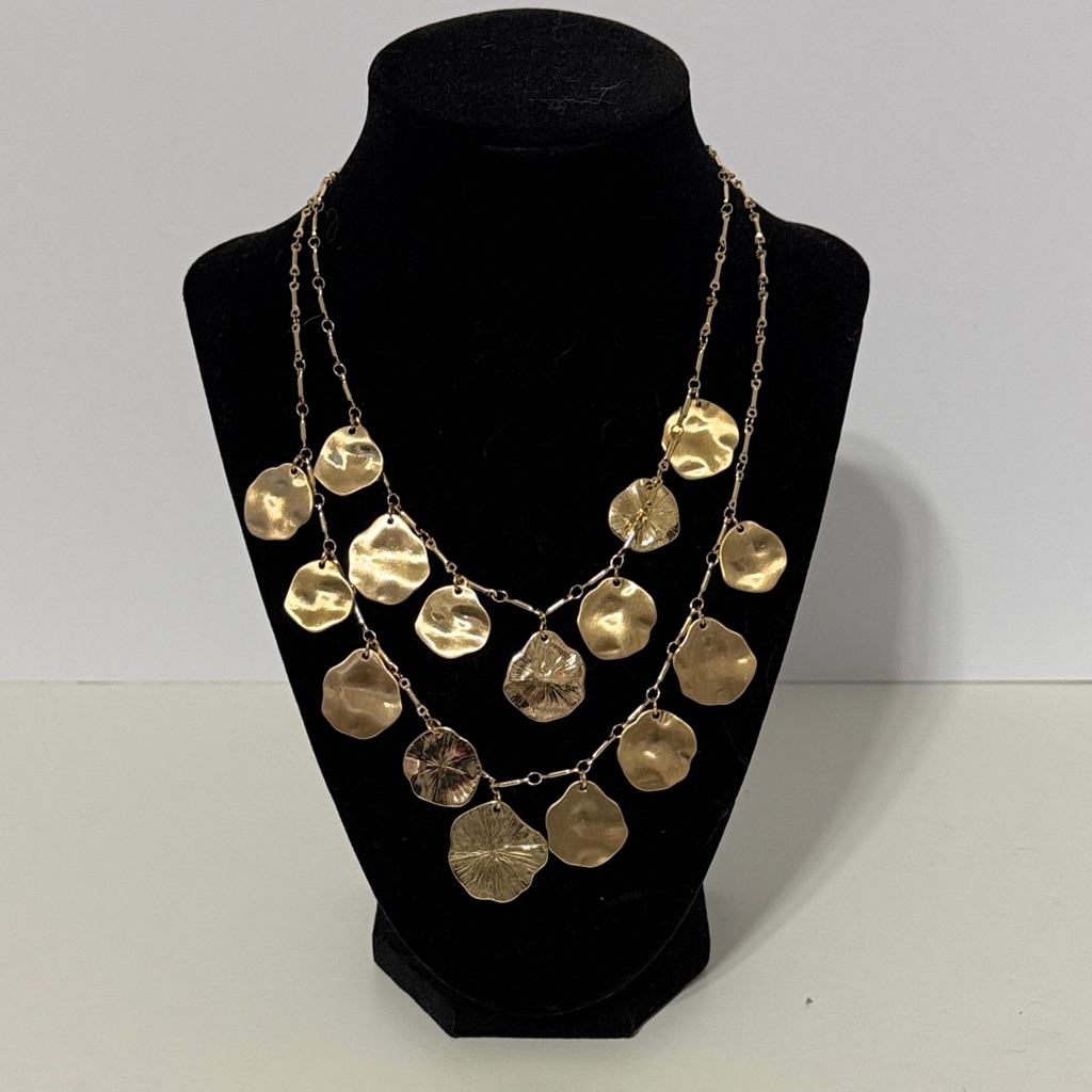 Universal Threads Gold-Tone Layered Disc Necklace - Women Jewelry 8$